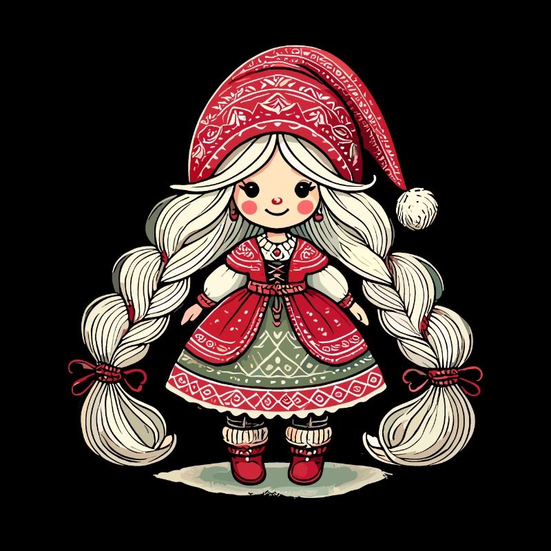 Mignon lutin de Noël dans le style scandinave