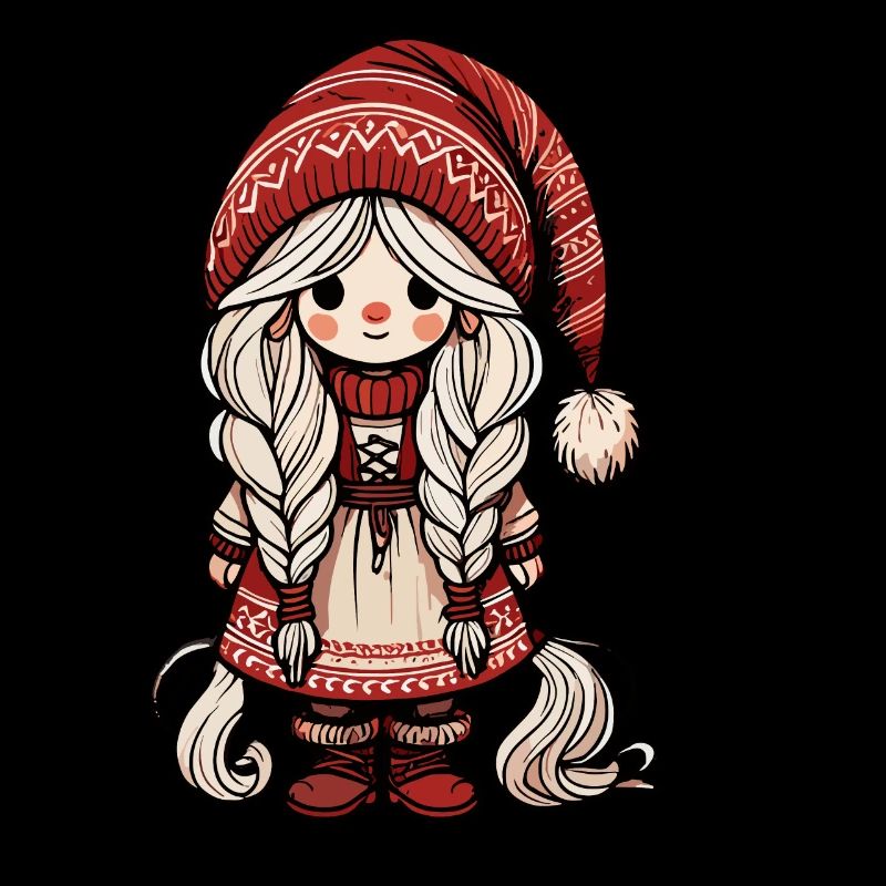 Mignon elfe de Noël style scandinave