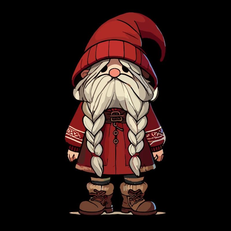 Gnome de Noël douillet d’hiver