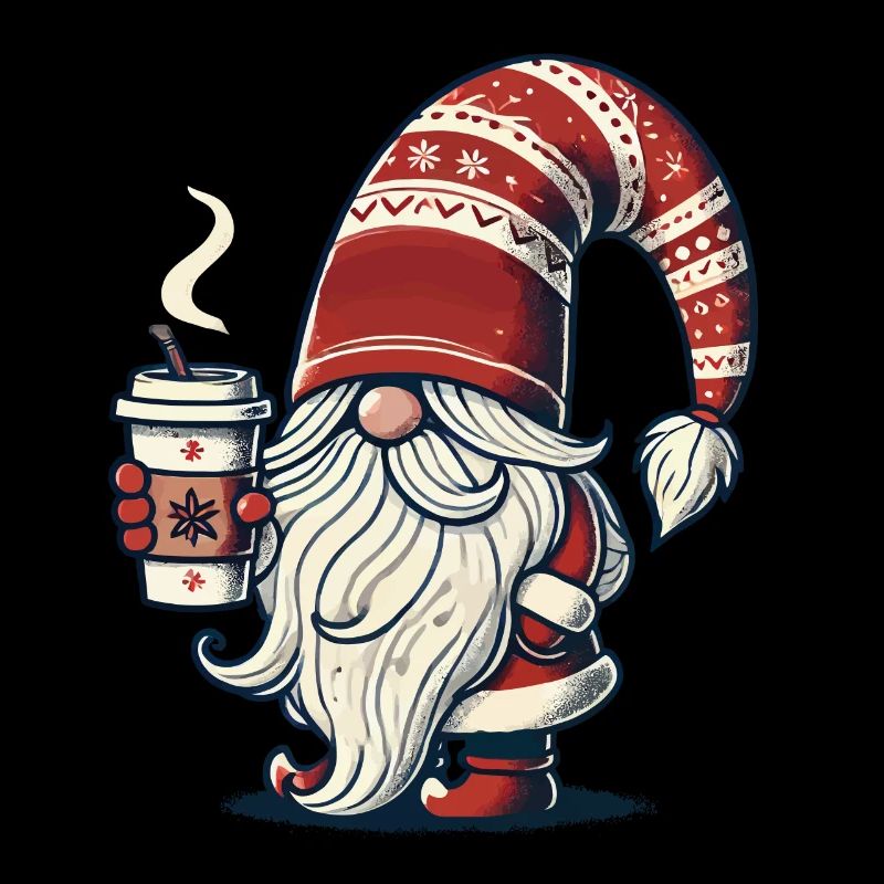 Christmas Gnome with Coffee Magic