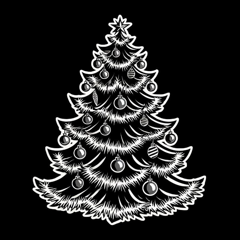 Christmas tree with baubles