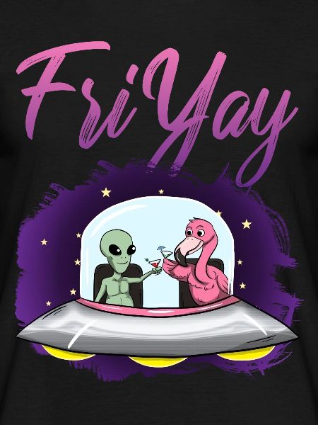 Alien Flamingo Friyay Friday