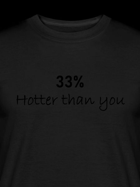 33 percent hotter