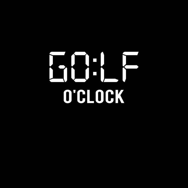 Golf O'Clock Time to play golf Golf Lover Golfing