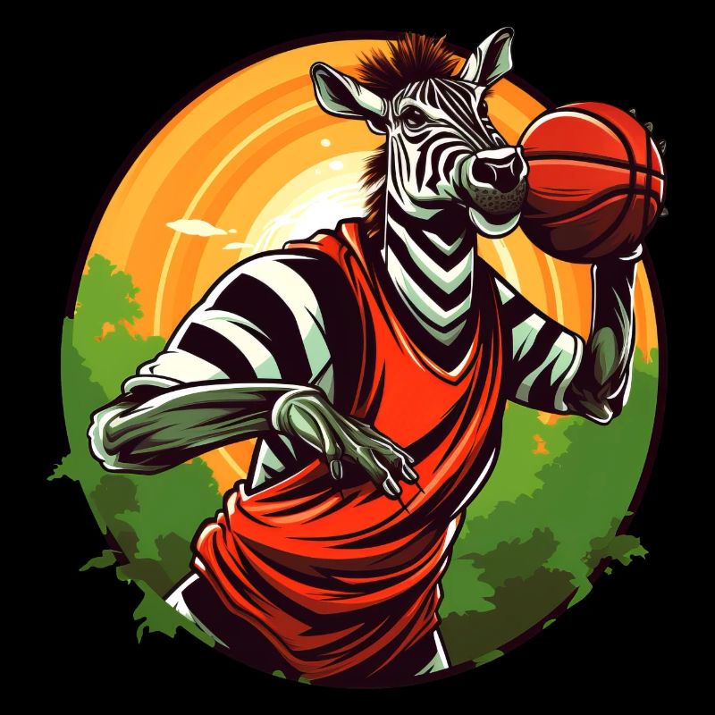 Basketball player Zebra