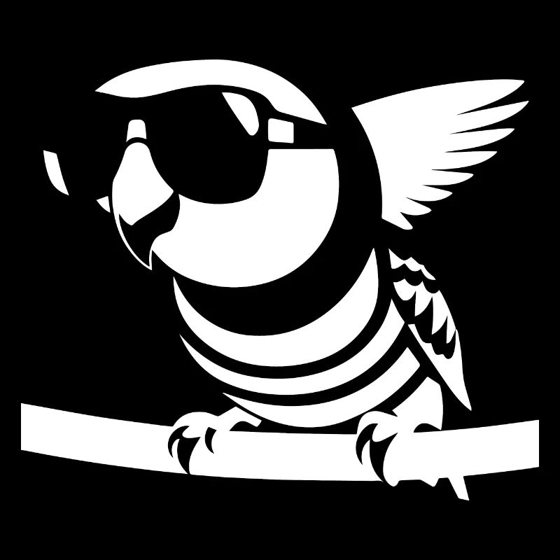 Lustiger Vogel mit Sonnenbrille Cool Bourke's Parak