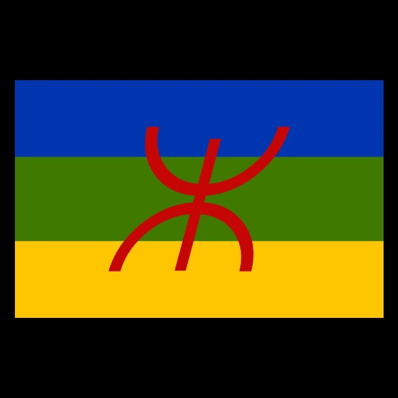 Drapeau Berbère Nord de l'Afrique