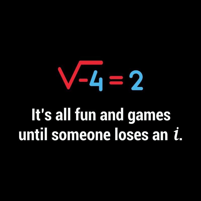 Math Quote Someone Loses An i: Funny Math