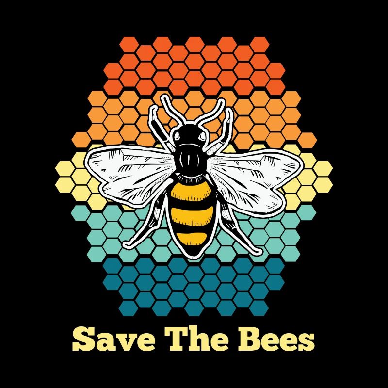 Citation d’abeille Rétro Vintage Bumble Bee Save The Bees