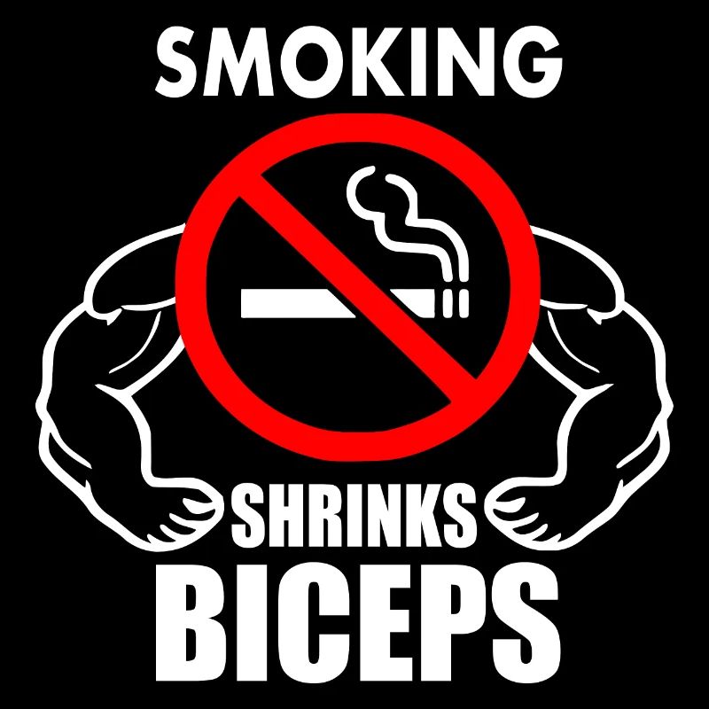 Smoking shrinks the biceps