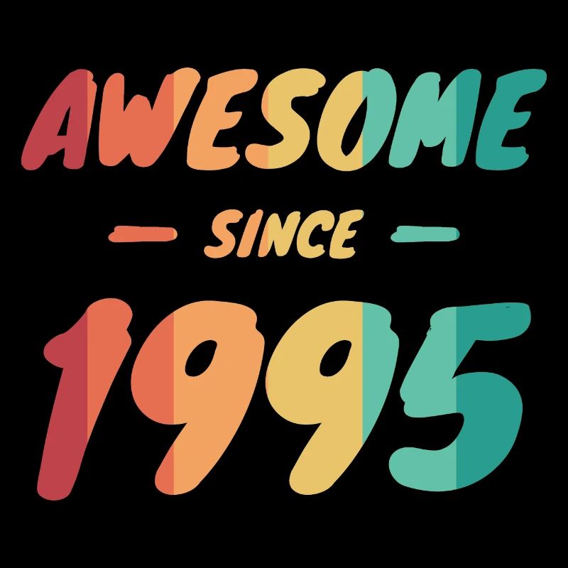 Awesome Since 1995 Geschenkidee Vintage