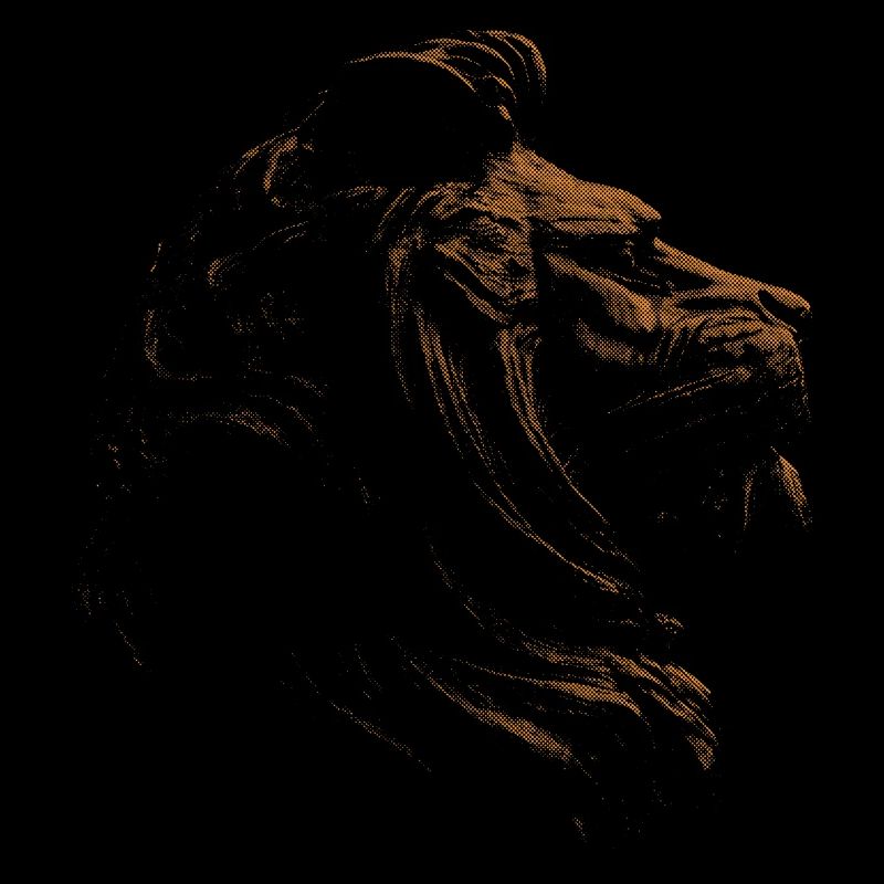Lion statue lion head