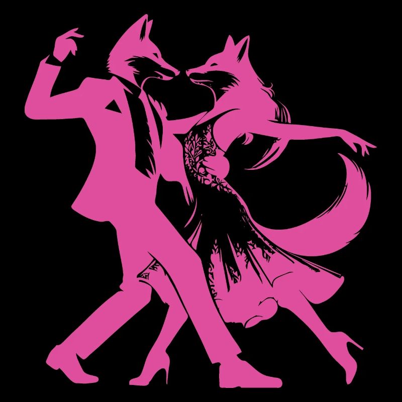 Cool dance design with stylish dance couple