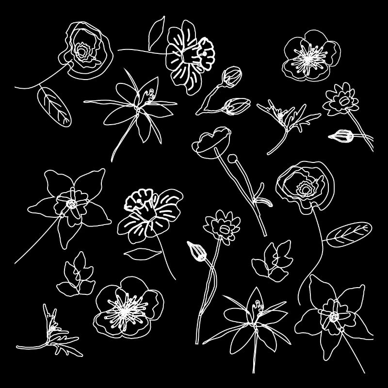 Boho Botanical Garden Floral Pattern