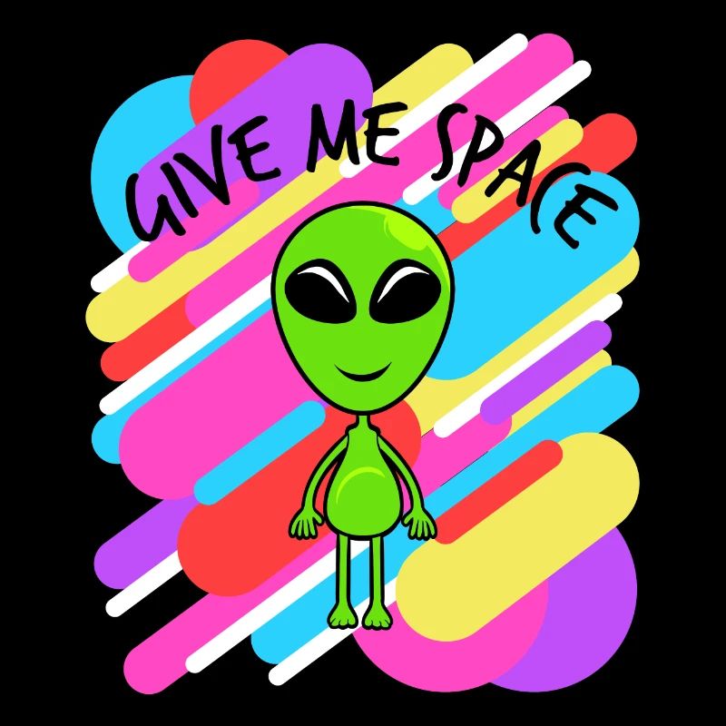 Donnez-moi de l'espace T-shirt coloré Design