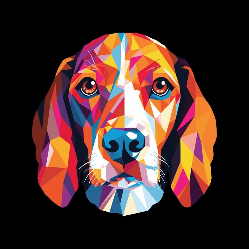 Beagle Harrier Scent Hound race chien aquarelle