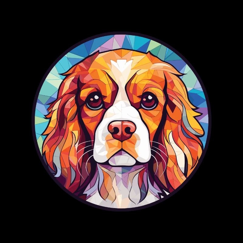 Cavalier King Charles Spaniel Hunderasse Aquarell