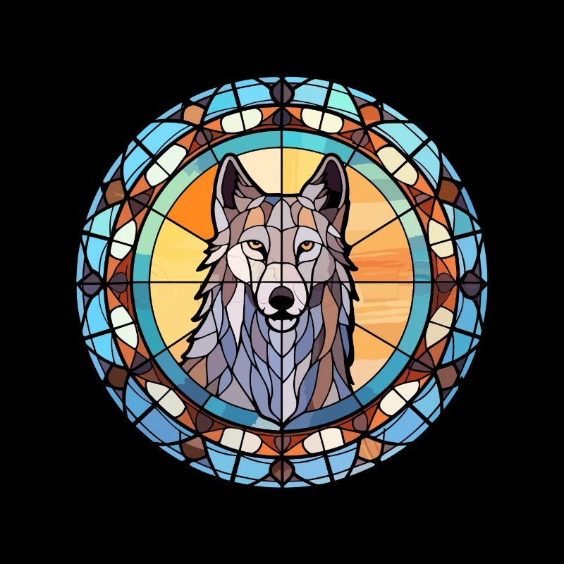 Tschechoslowakischer Wolfshund Hunderasse Buntglas Farbe