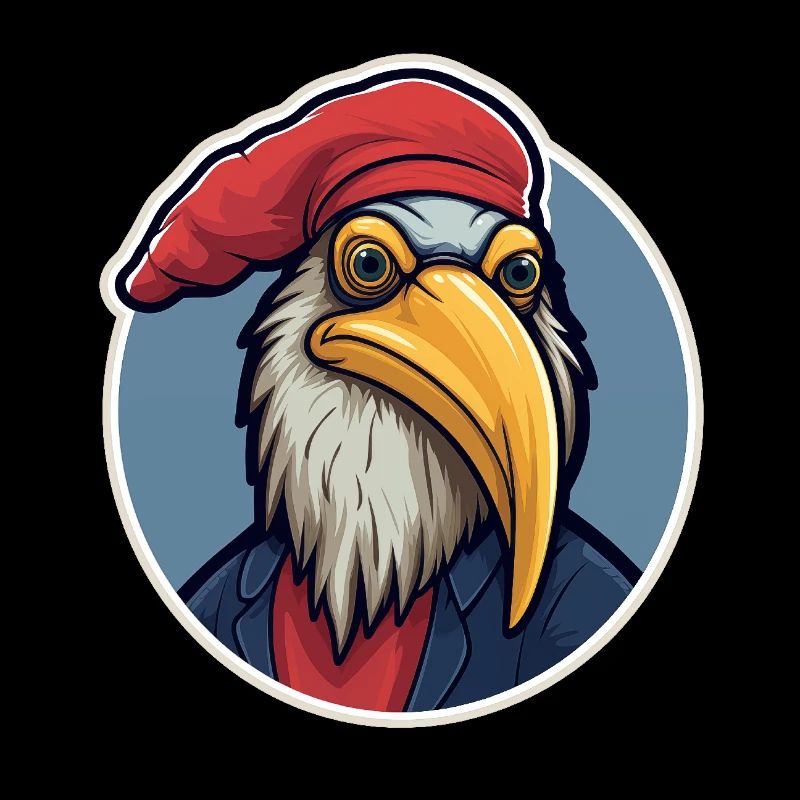 Eagle with hat