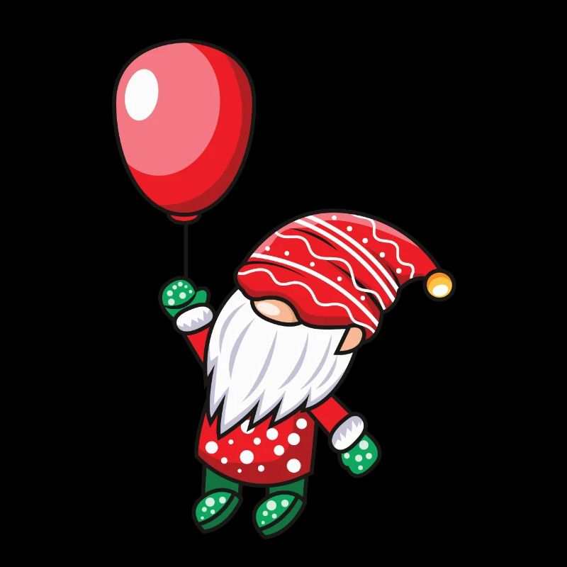 Gnome with red balloon