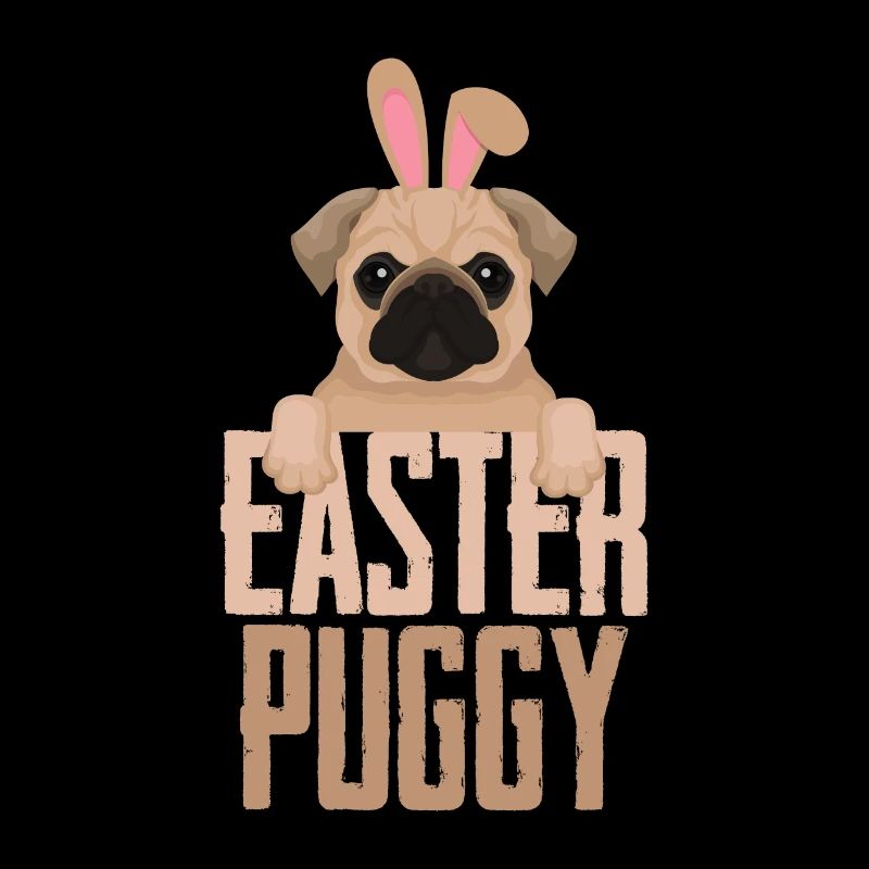 Easter Pug Dog Easter