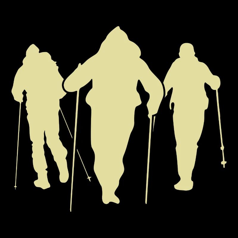 Équipe Silhouette de marche nordique