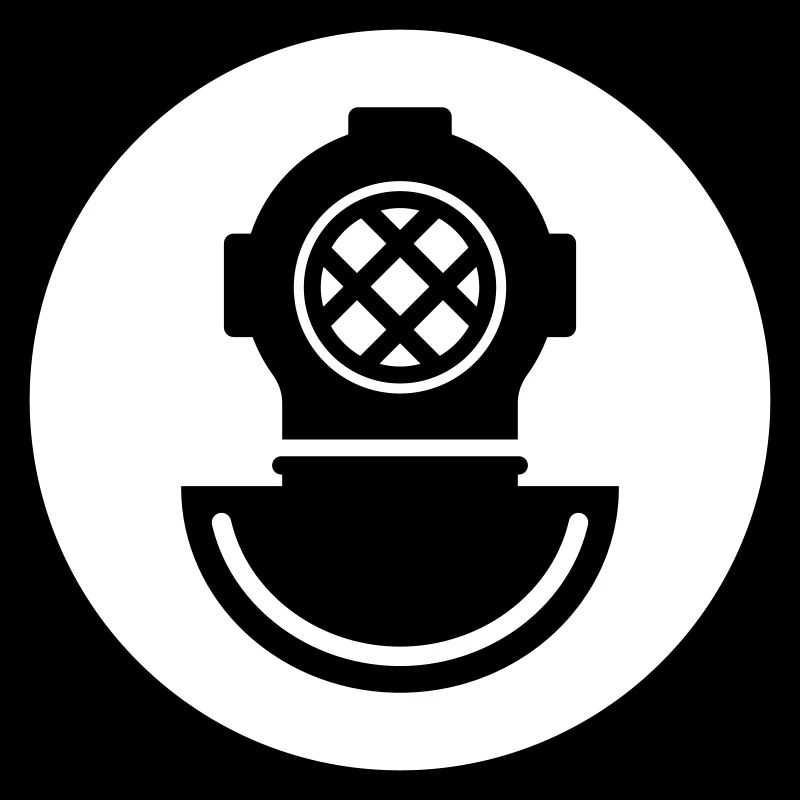 Casque de plongée symbole de plongée