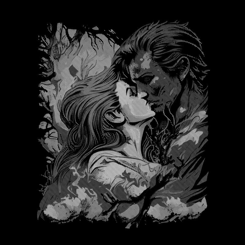 Romantic embrace