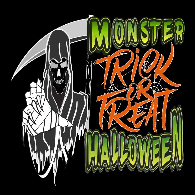 Monster Halloween Süßes oder Saures
