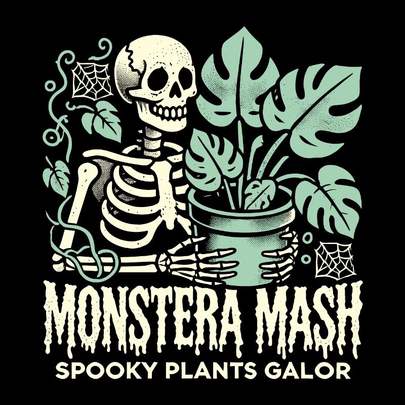 Monstera mash - design effrayant pour les amateurs de plantes