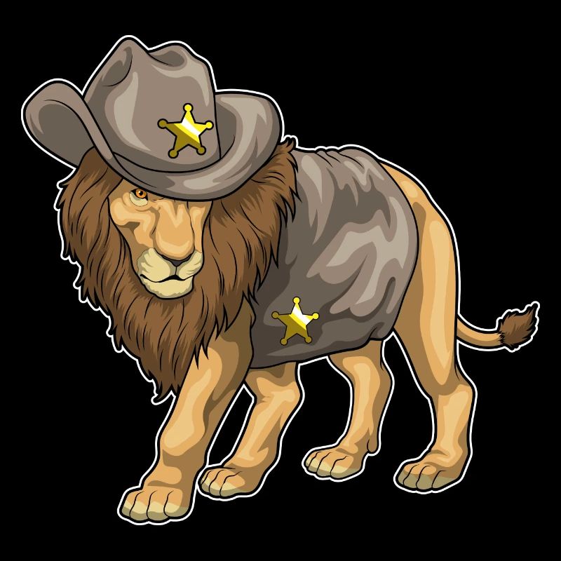 Chapeau de cowboy Lion Sheriff