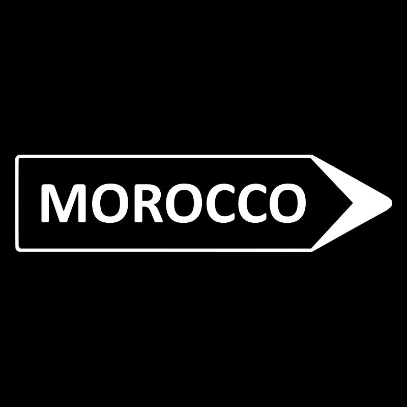 Plaque Direction Morocco