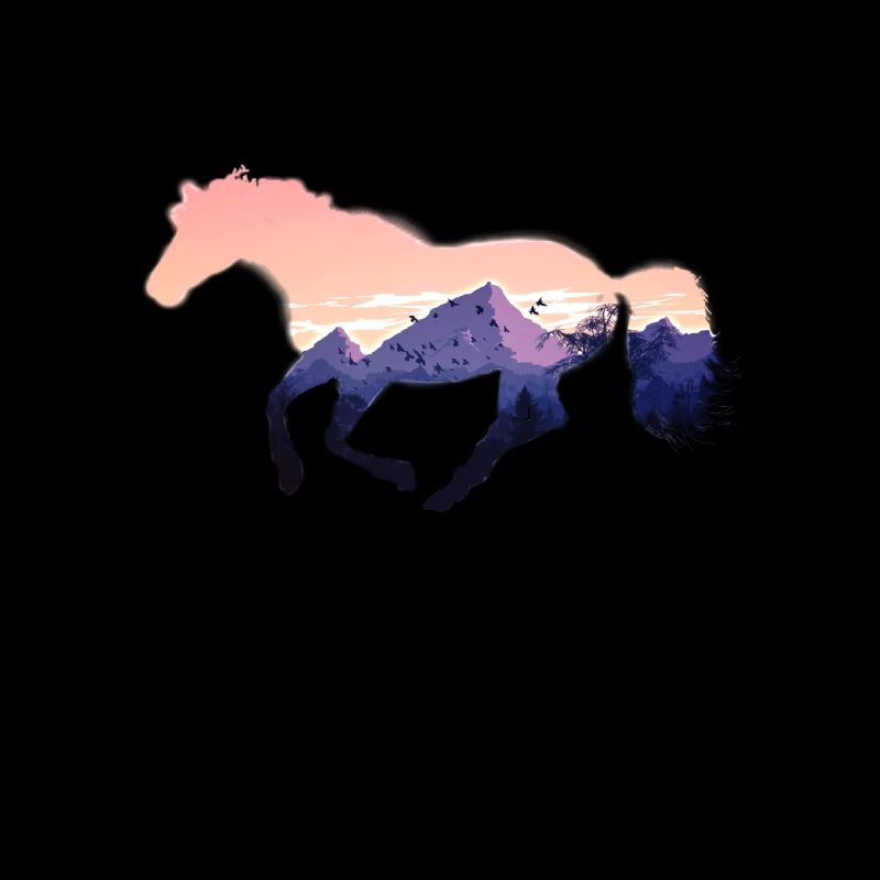 Wildpferd Wildpferde reiten Reiter Geschenk Gestüt