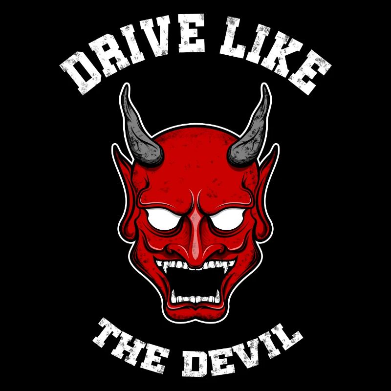 Driving like the devil motorcycle car