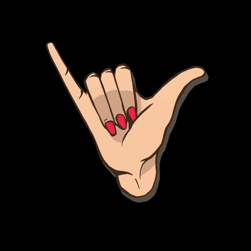 Was geht? Cooles Handzeichen, Nagellack