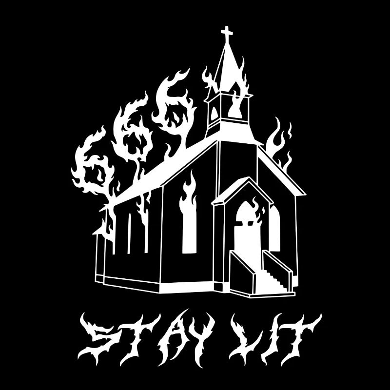 Stay Lit - 666 brennende Kirche