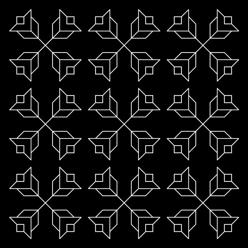 Floral Pattern Strictly Geometric