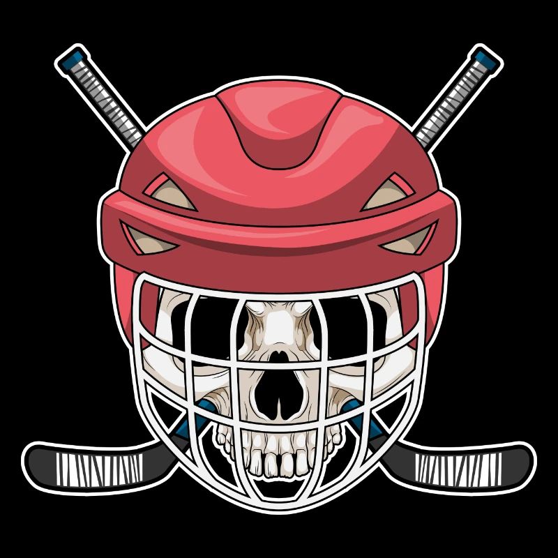Totenkopf Eishockey Eishockeyschläger