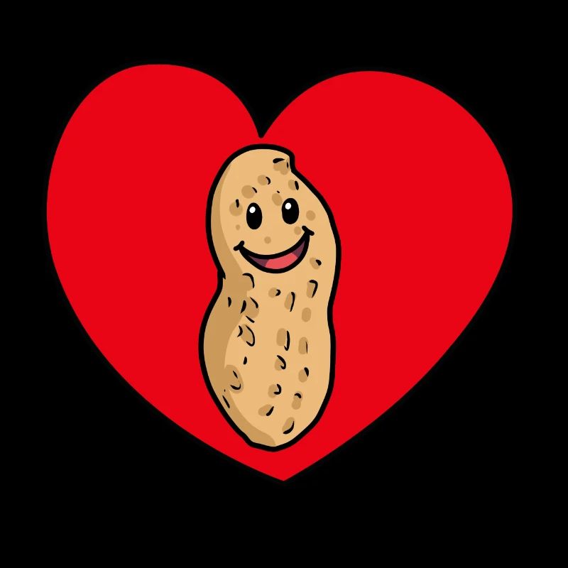 Funny Peanut Peanut Heart Heart Gift Nut