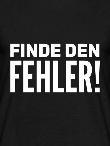 Finde den Fehler