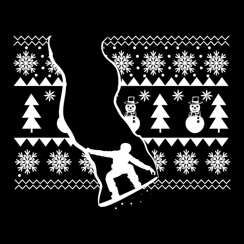 Snowboarder laid de Noël
