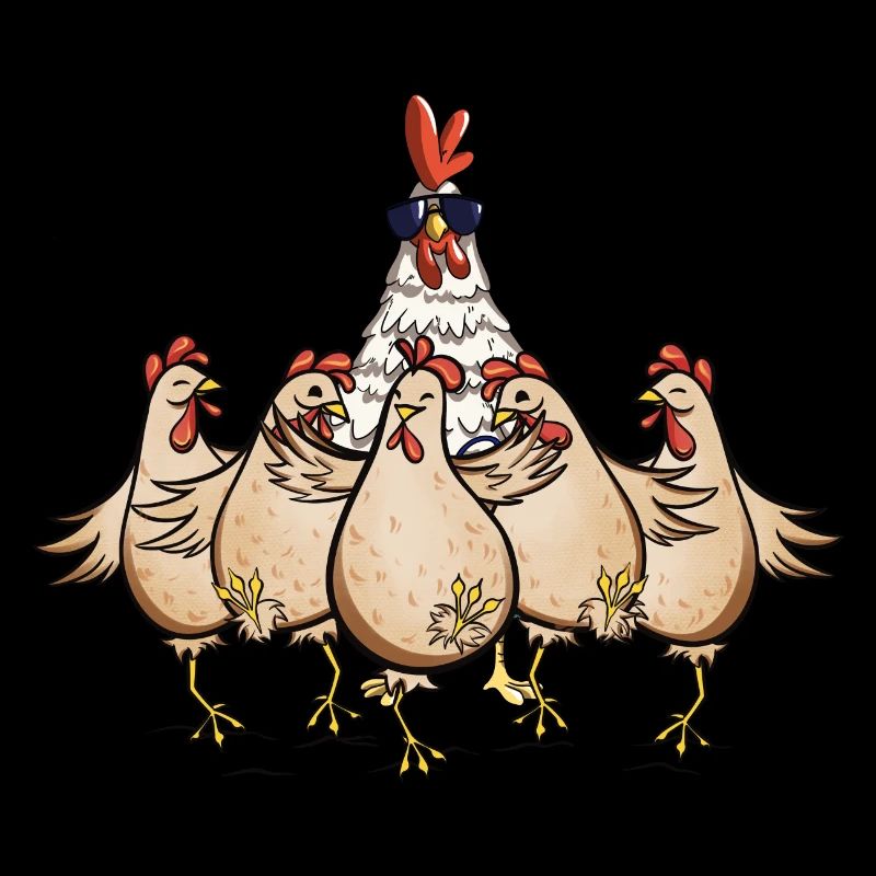 Chickens Rooster Chef Funny Chicken Design