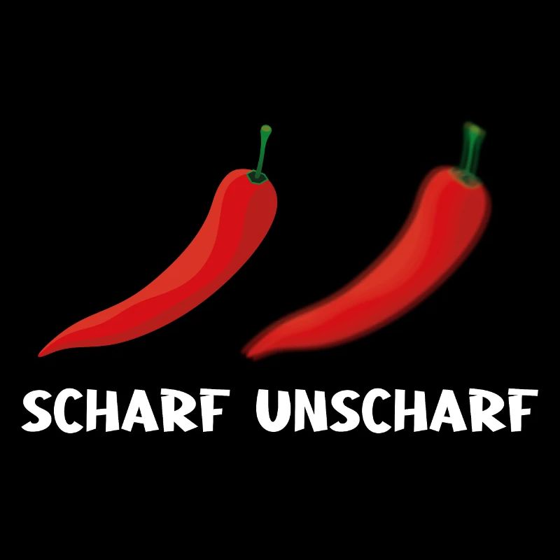 Scharf und unscharf, Fotografen Design witzig.