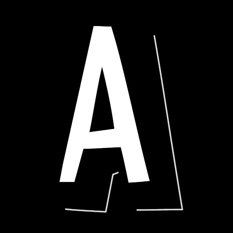 Buchstabe A - Alphabet A.