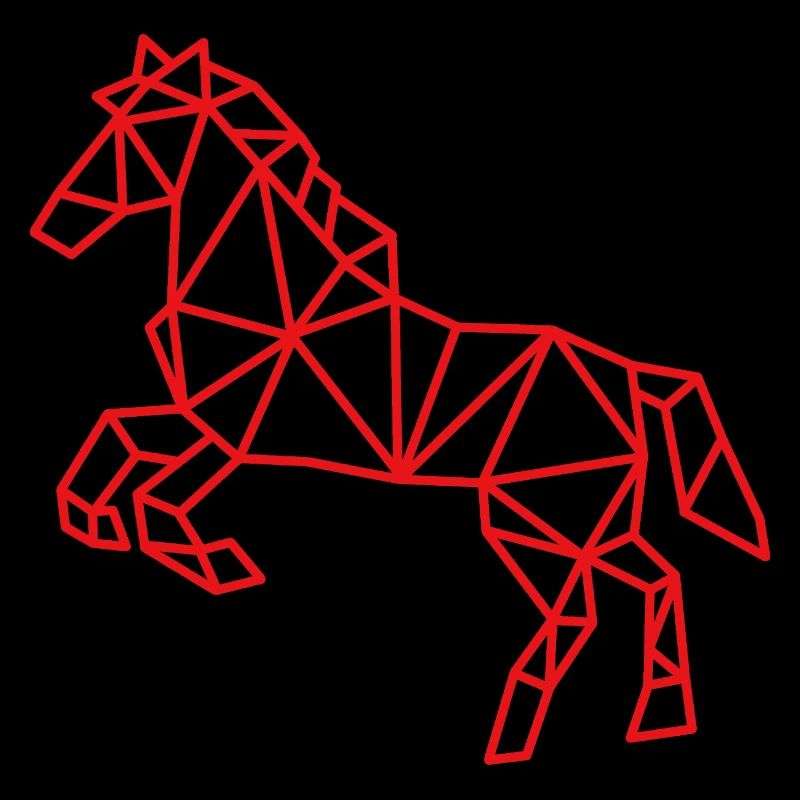 Pferd Geometrisch Linie
