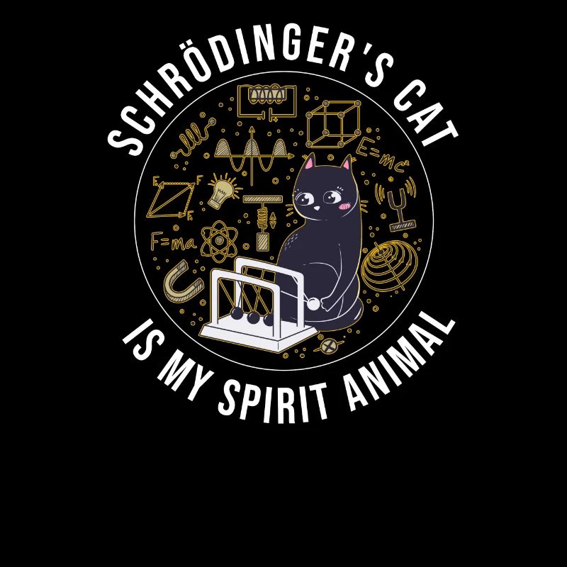 Physics Quantum Nerd Dead + Alive Schrödingers