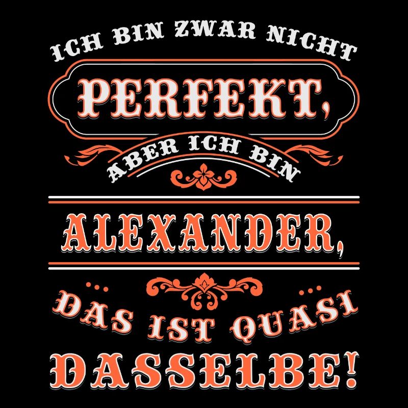 Funny ALEXANDER for Name Day with Name Name