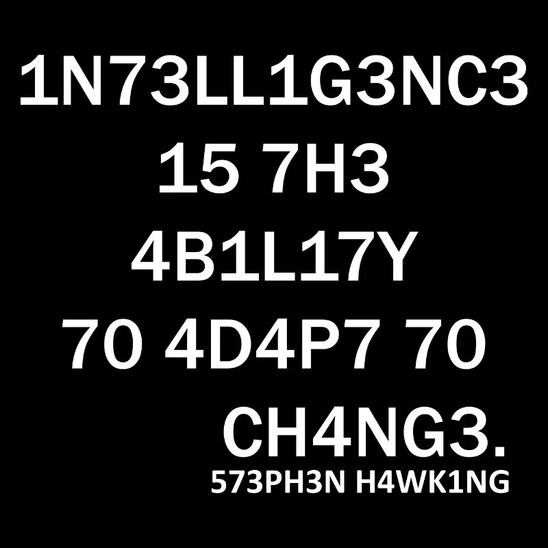Intelligence Nerd Steven Hawking Schlaue Sprüche
