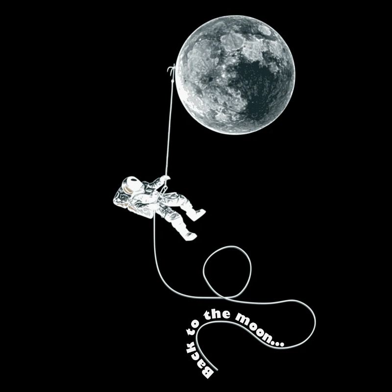astronaute corde de lune blanc