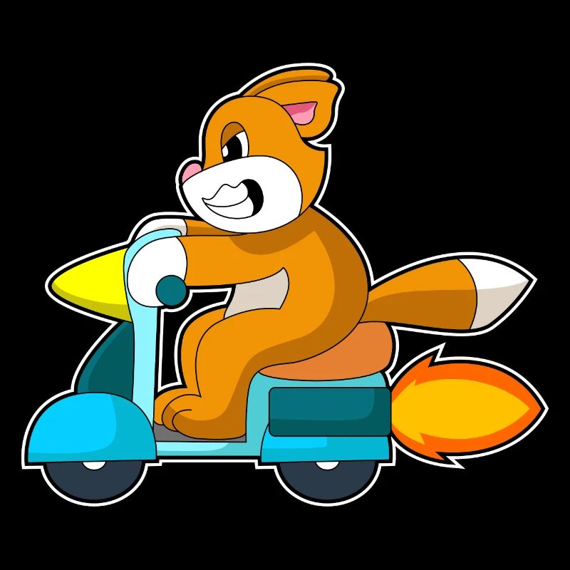 Katze Motorroller